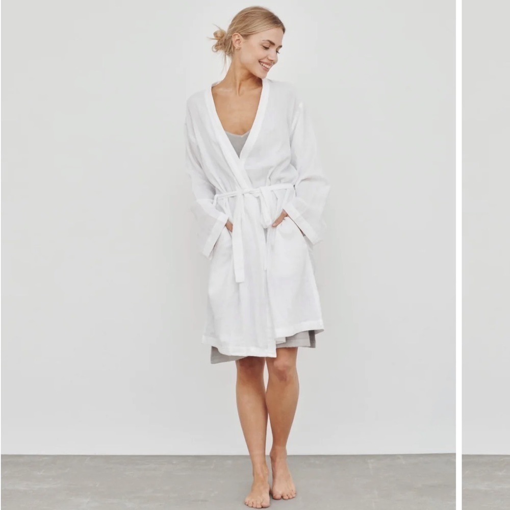 NWT Care By Me Cotton Gauze Vivienne Kimono Robe Size Small